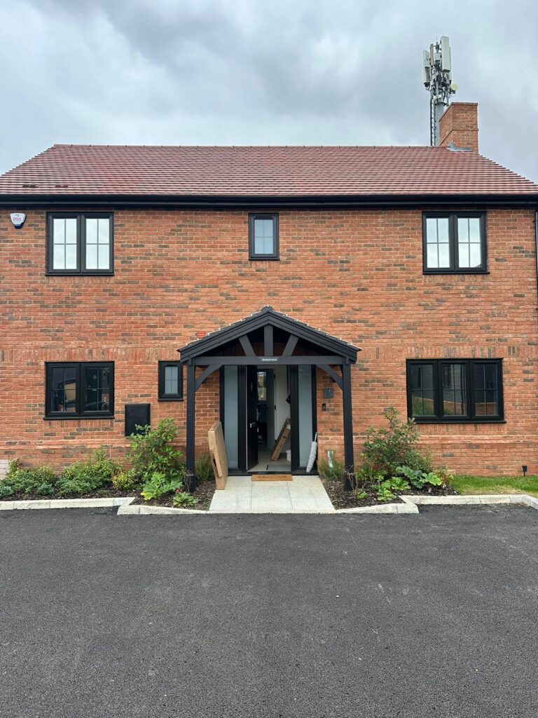 Front windows with S-Line solar film installation in Kent