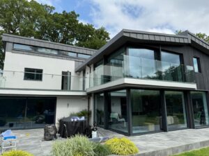 Modern Epsom home with S-Line solar window film on glass doors