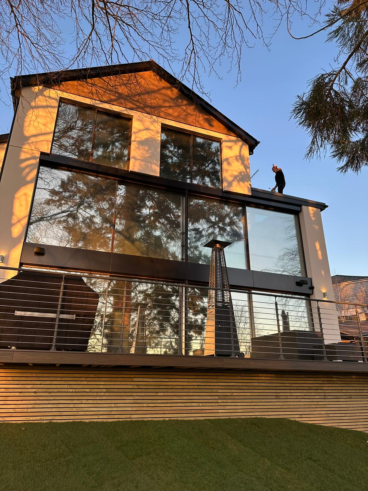 Residential window film reducing UV damage in Epsom house