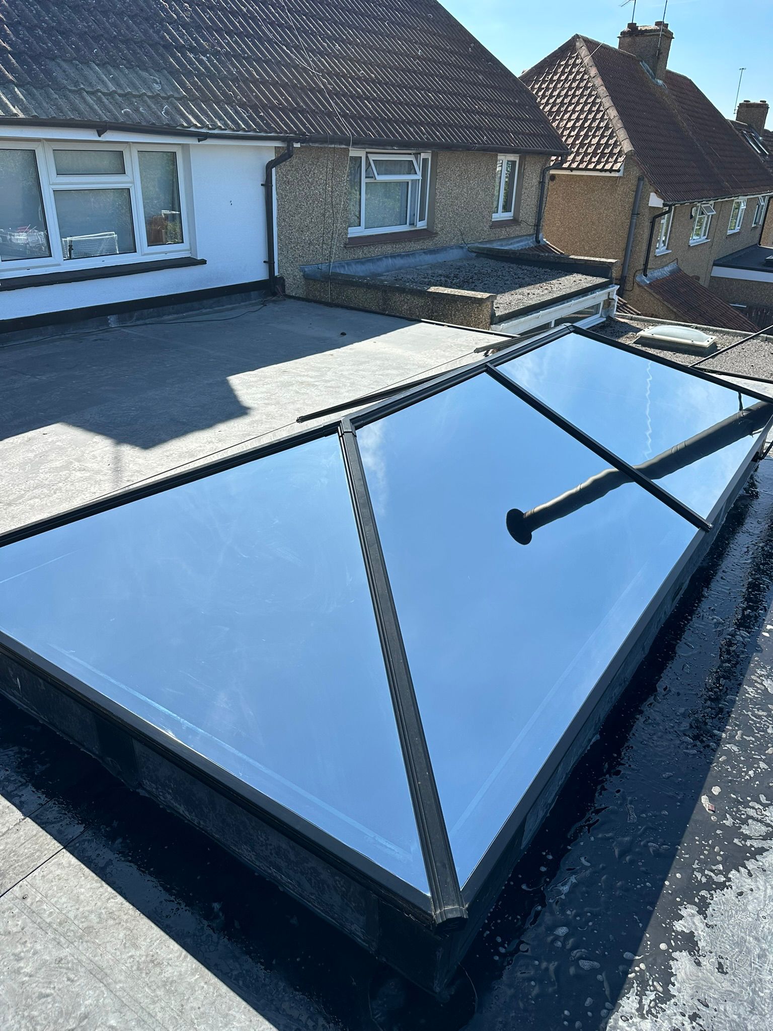 Solar window film installed in Bournemouth to regulate indoor temperatures.