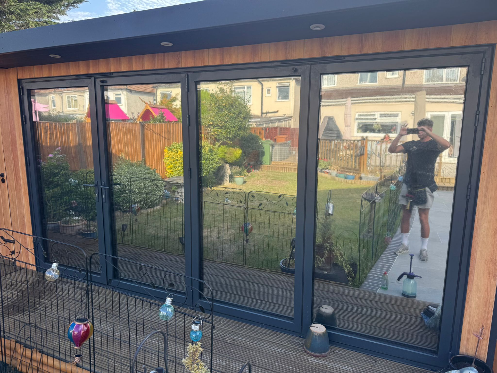 Security window film providing extra protection for Bournemouth office buildings.
