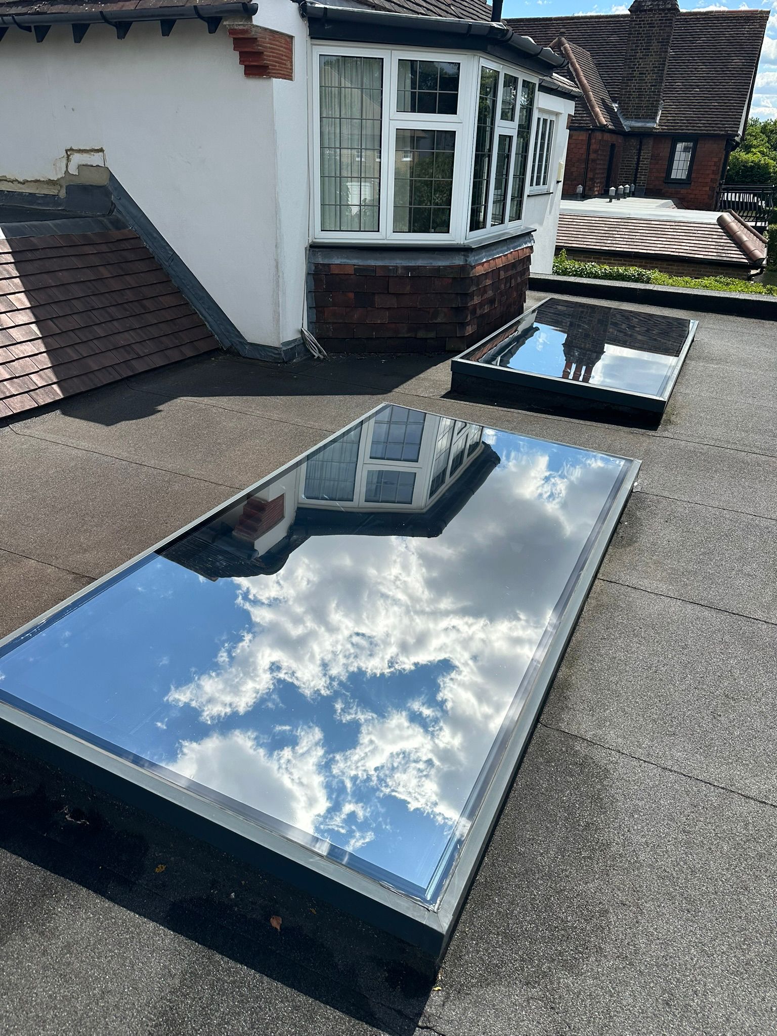Security window film installation for protecting windows in Bournemouth offices.