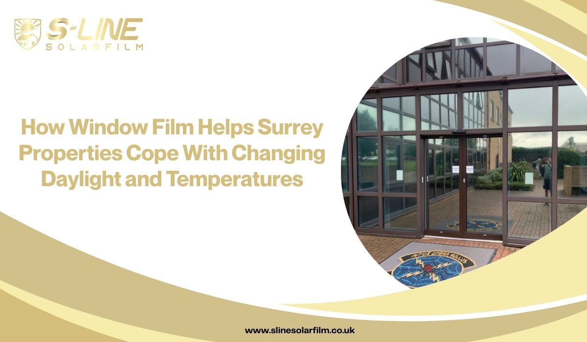 How Window Film Helps Surrey Properties Cope With Changing Daylight and Temperatures