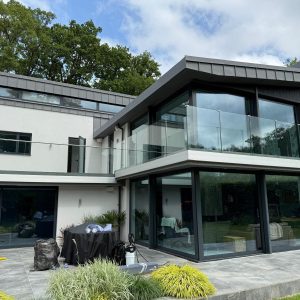 Modern Epsom home with S-Line solar window film on glass doors